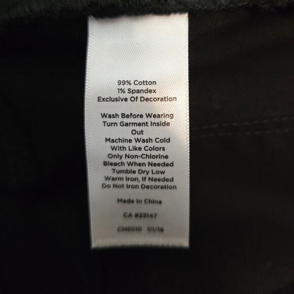 Talbots Flawless Black High Rise Straight Leg Women's Jean Pants 4 NWT - Picture 7 of 7